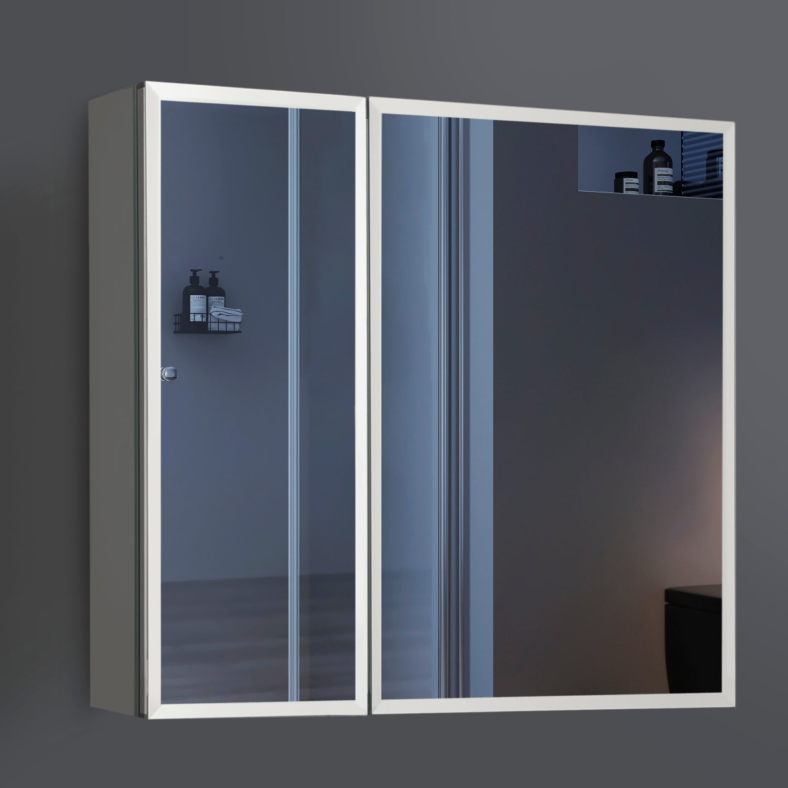 Movo Double Doors Medicine Cabinet with Mirror MC761