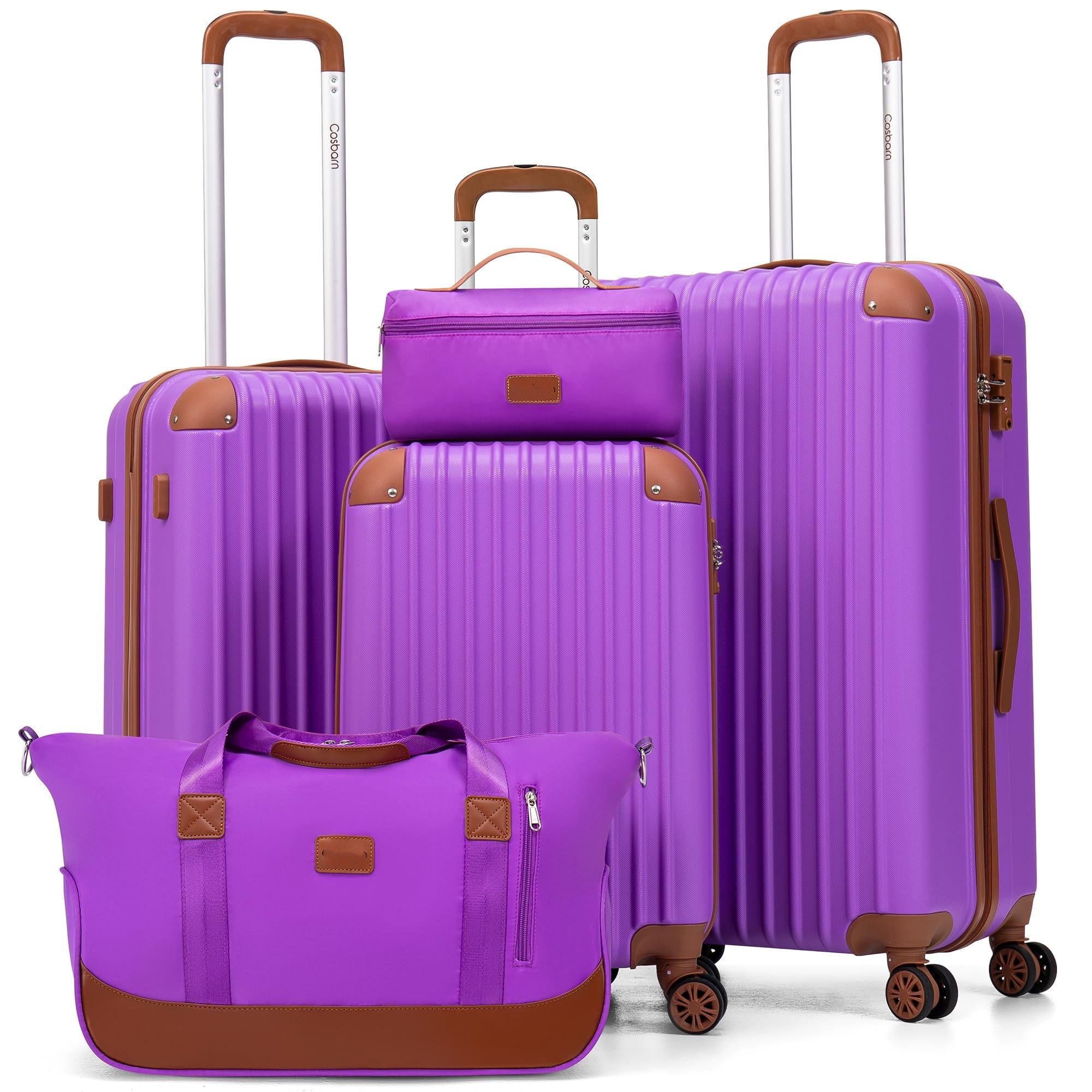 Luggage Sets 5 Piece Suitcases with Wheels, Suitcase Set ABS Hard Case Luggage with TSA Lock Spinner Wheels Durable Travel Luggage