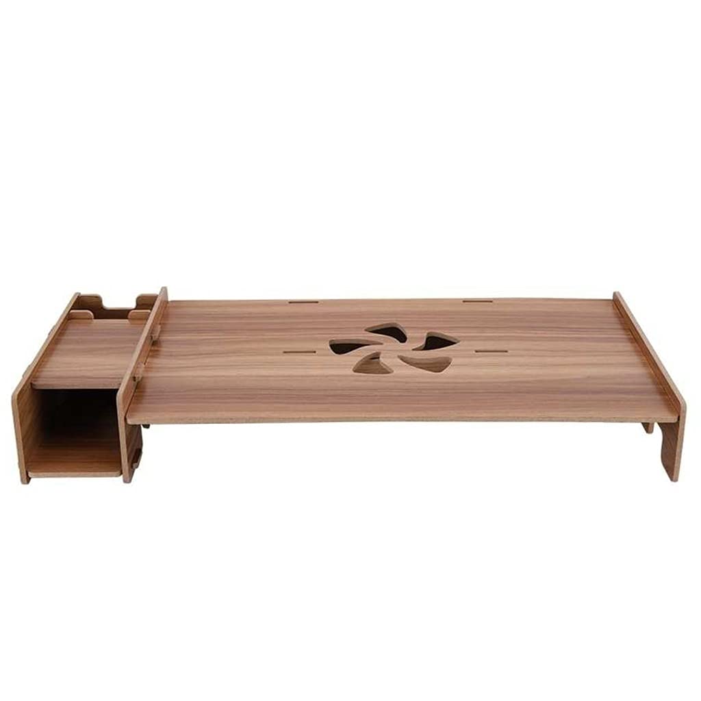 Wooden Computer Monitor Stand Riser Desktop Storage Shelf Laptop Stand Organizer Monitor Holder