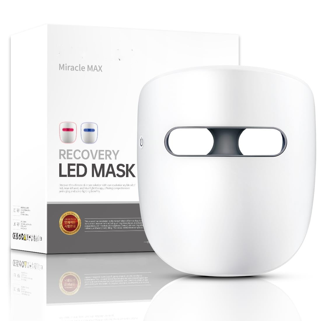 Red Light Mask for Face, Infrared, Red &Blue Light Mask for Skin Care