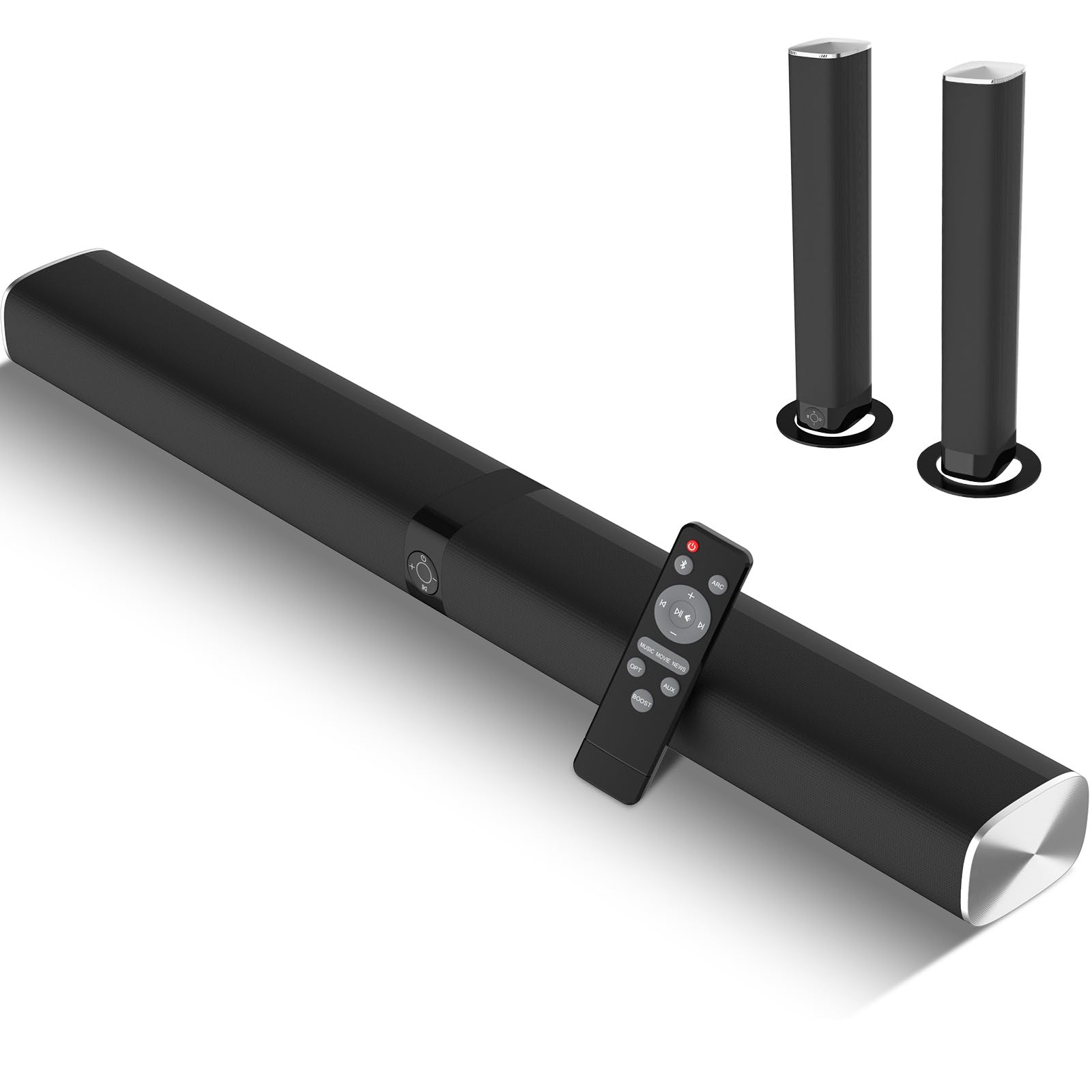 Sound Bar, 50W Sound Bars for TV, 5.0 Bluetooth TV Sound bar