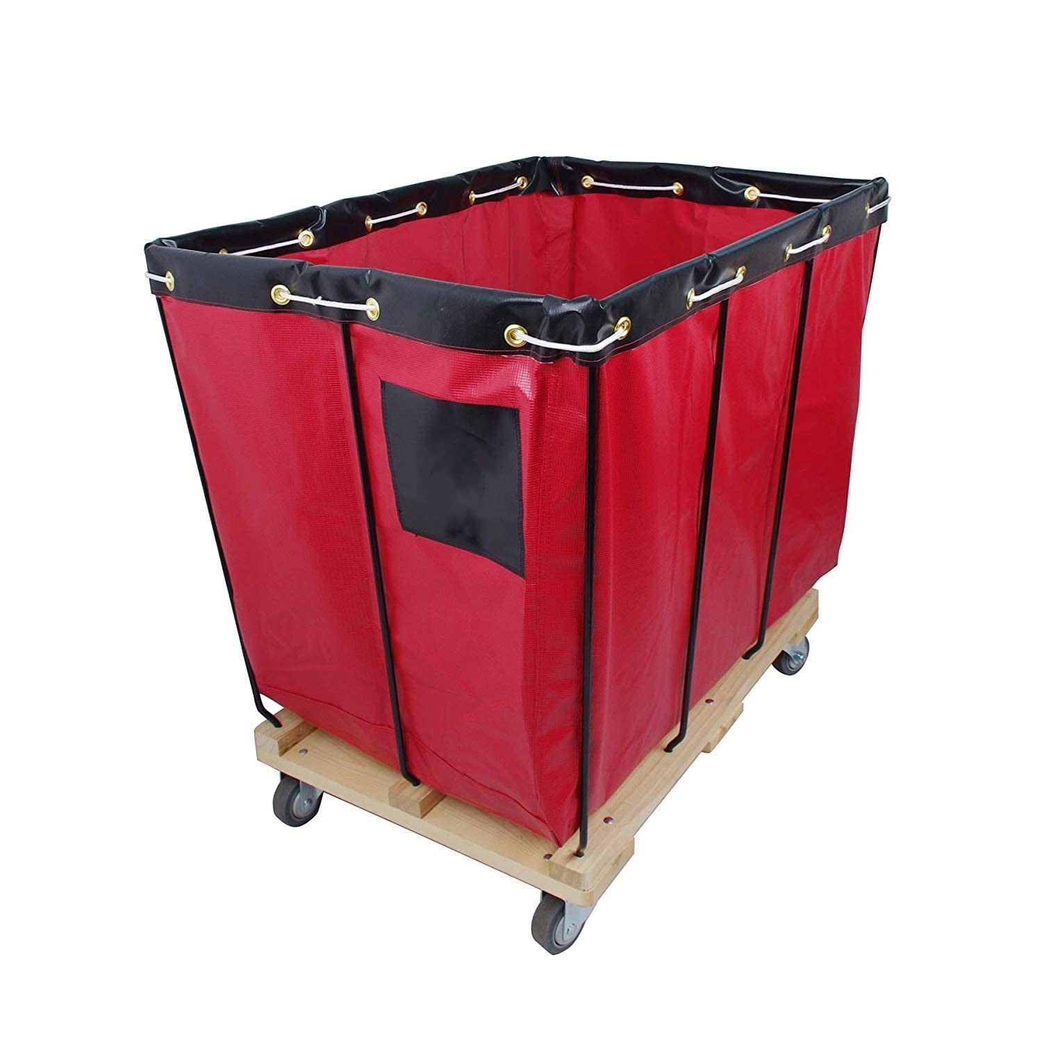 Basket Trucks Red 12 Bushel Knock Down Truck, 15.0 cu. ft, 600 lb, 36" L X 26" W X 34" H Capacity