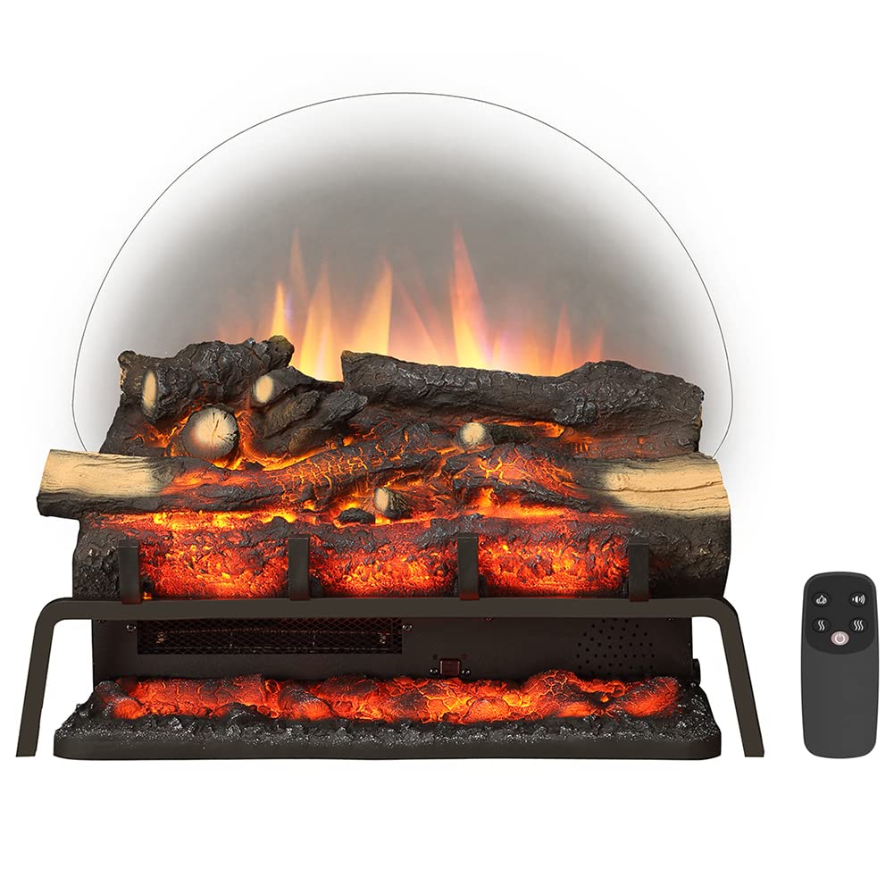 25" W Free Standing Electric Fireplace Log Set