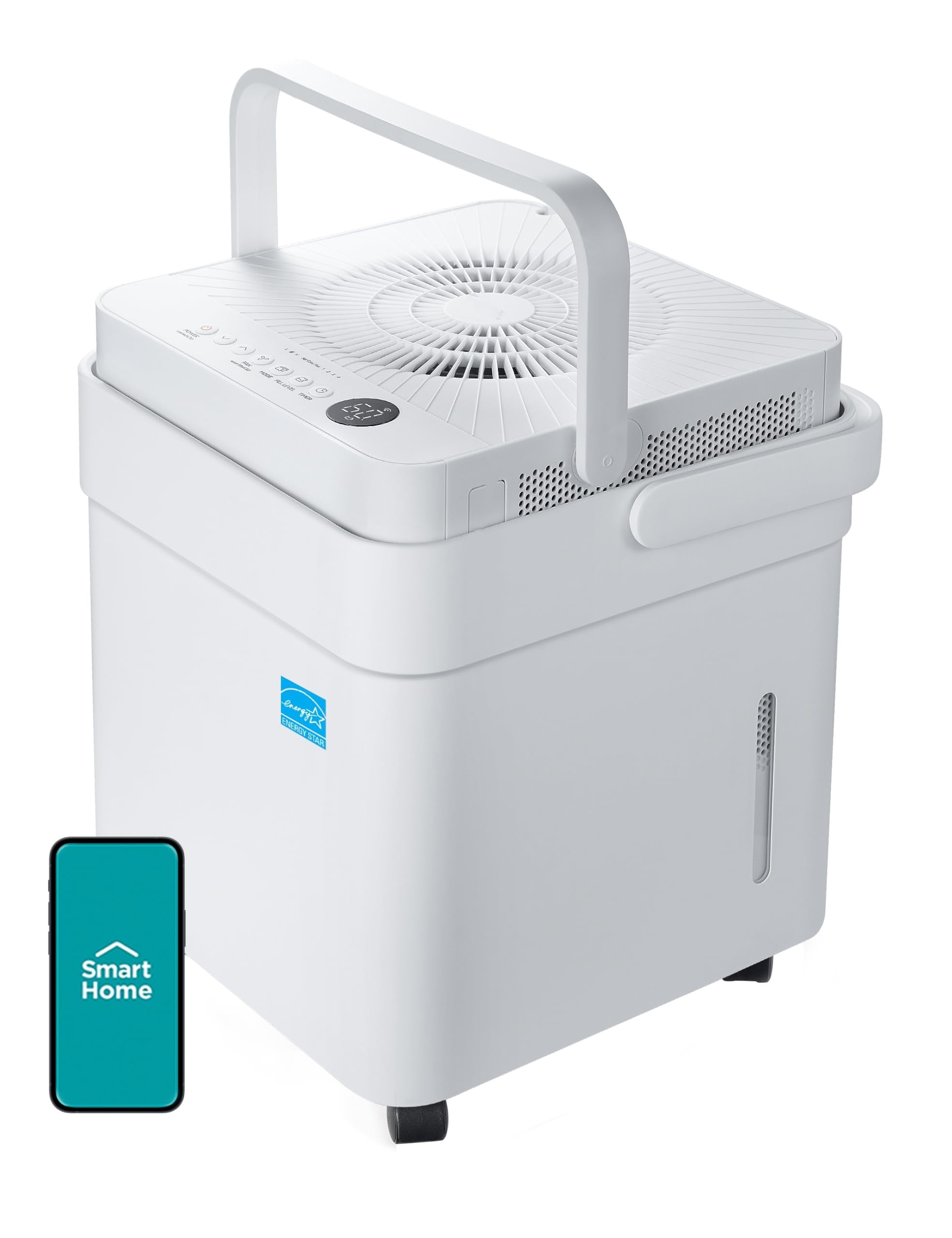 Cube 20 Pint Dehumidifier, Smart Control, Drain Hose Included