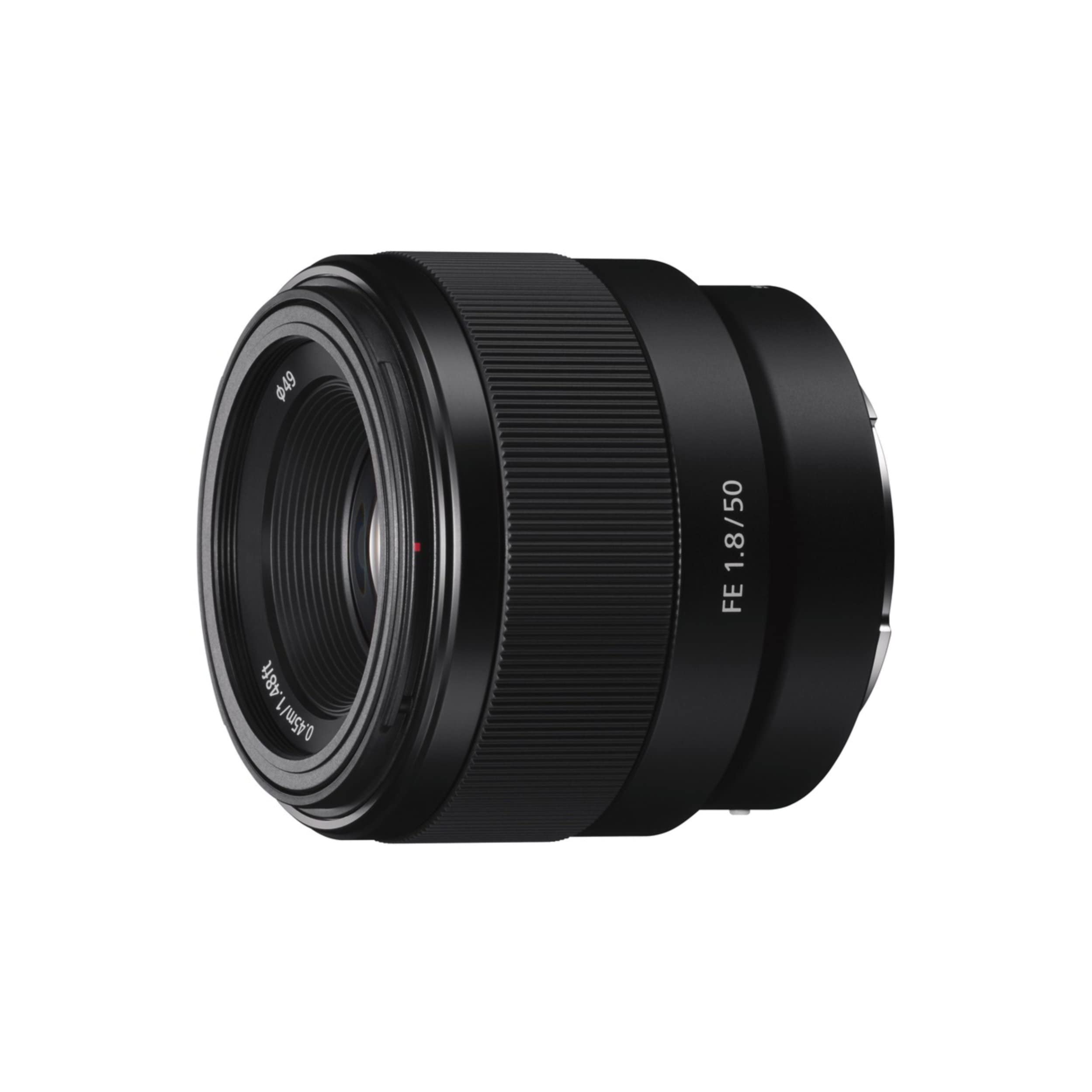 FE 50mm F1.8 Standard Lens (SEL50F18F), Black