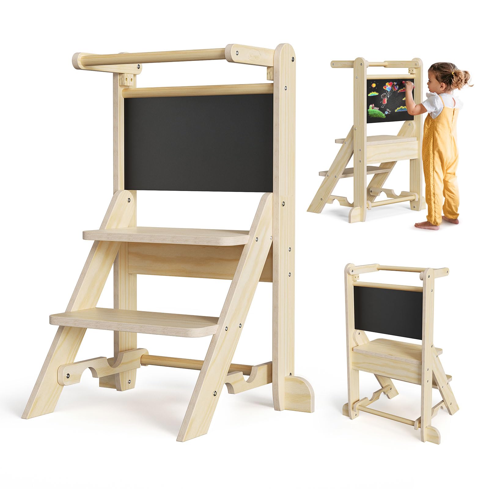 Toddler Helper Tower - 3 Adjustable Height