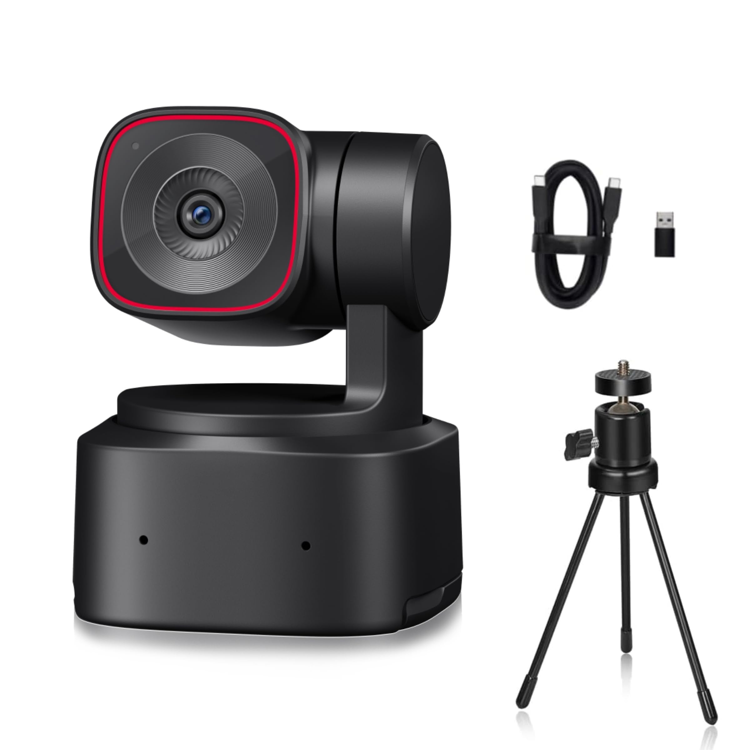 Tiny 2 Lite AI-Powered 4K UHD PTZ Webcam,1/2" CMOS Sensor 4X Digital Zoom AI Auto Tracking with Auto Zoom Gesture Control 2.0, LiveStream for Game/Meeting/Online Educate, W Mini Tripod