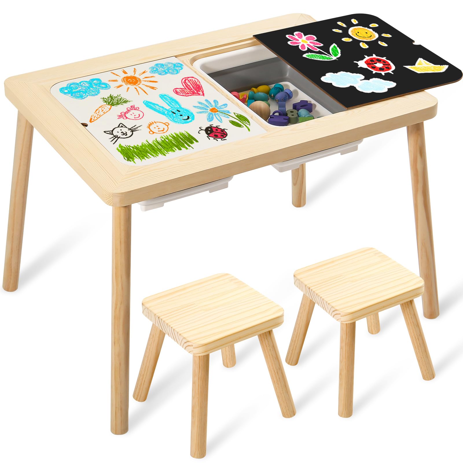 Multifunction Toddler Play Sand Table