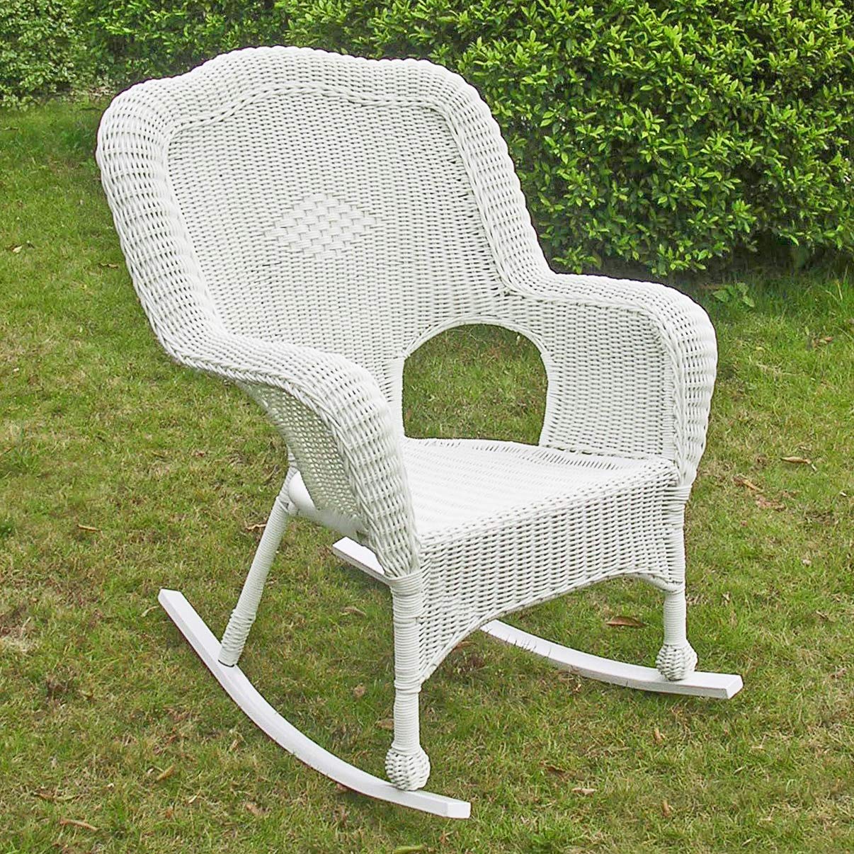 Camelback Resin Wicker Rocker