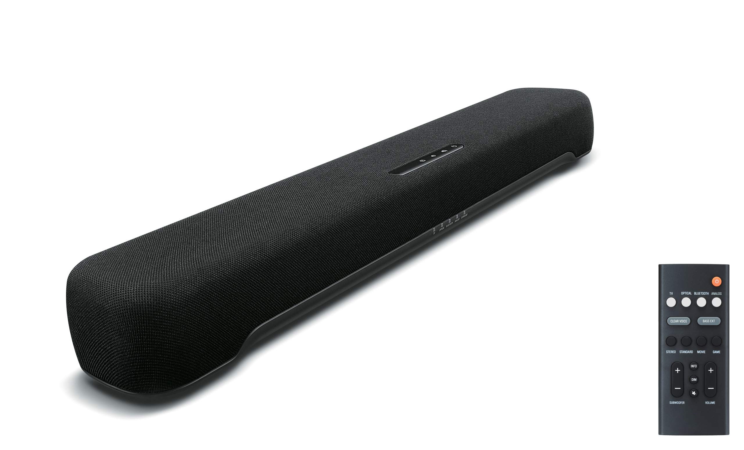 C20A Compact Sound Bar with Built-in Subwoofer and Bluetooth, Black