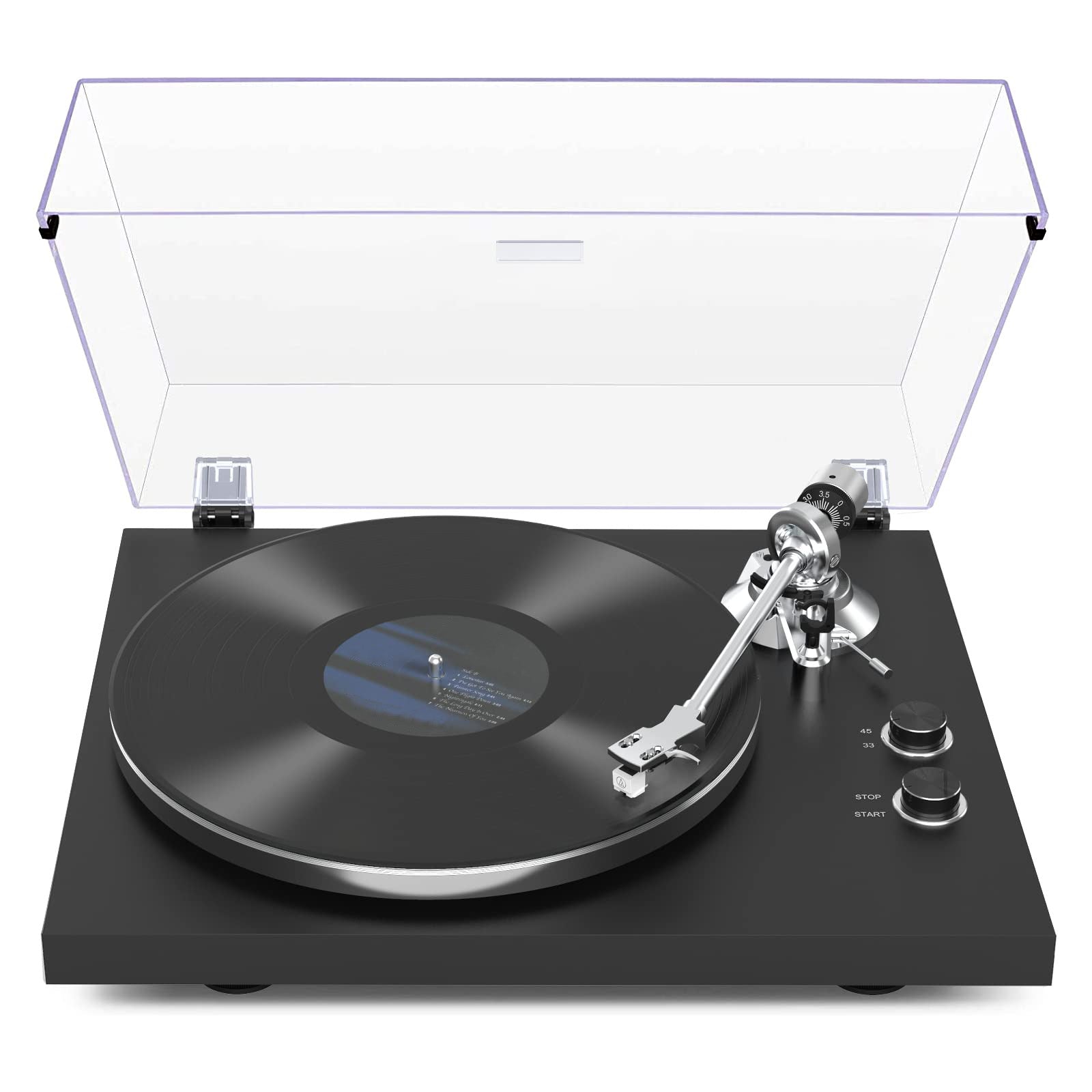 Drive Record Player with Wireless Output Connectivity, Vinyl Player