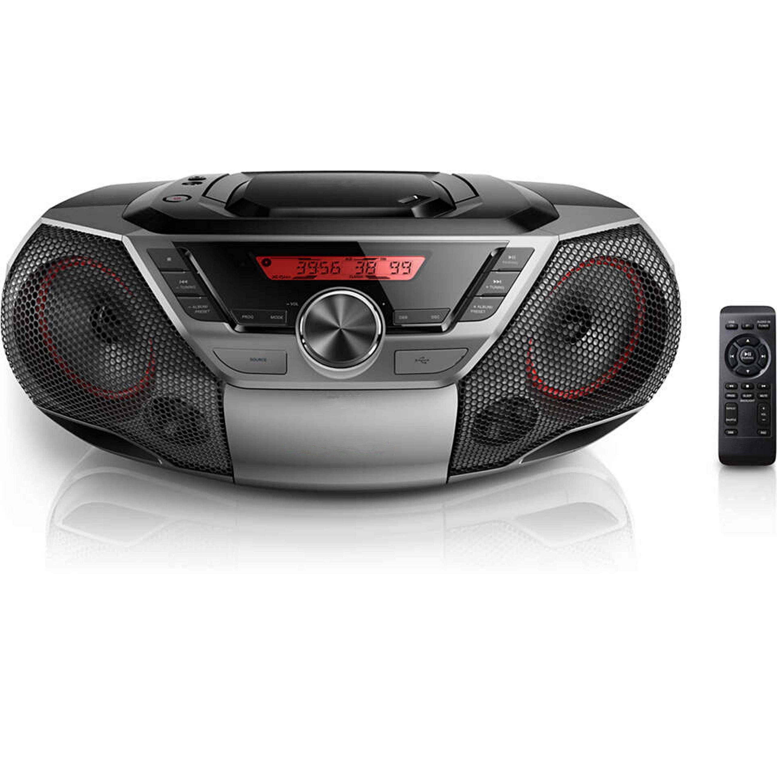 Portable CD Player Bluetooth with Cassette All in one Powerful Stereo Boombox