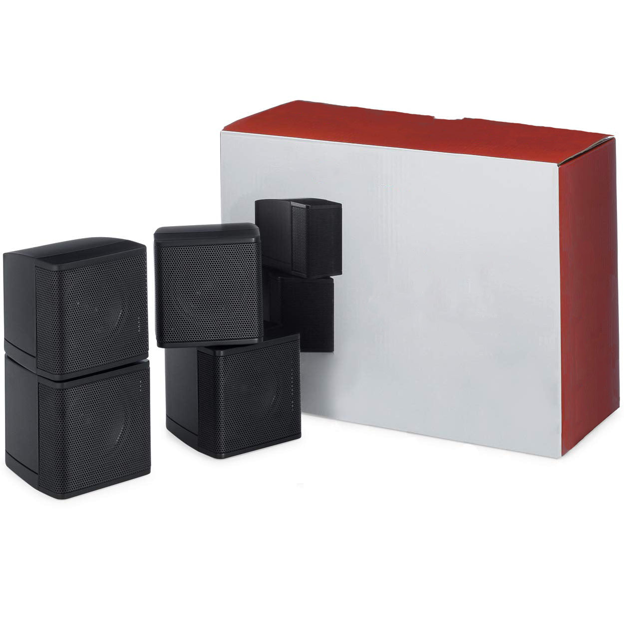 MC2.5B Dual 2.5” Swiveling Surround Sound Mini Cube Speaker