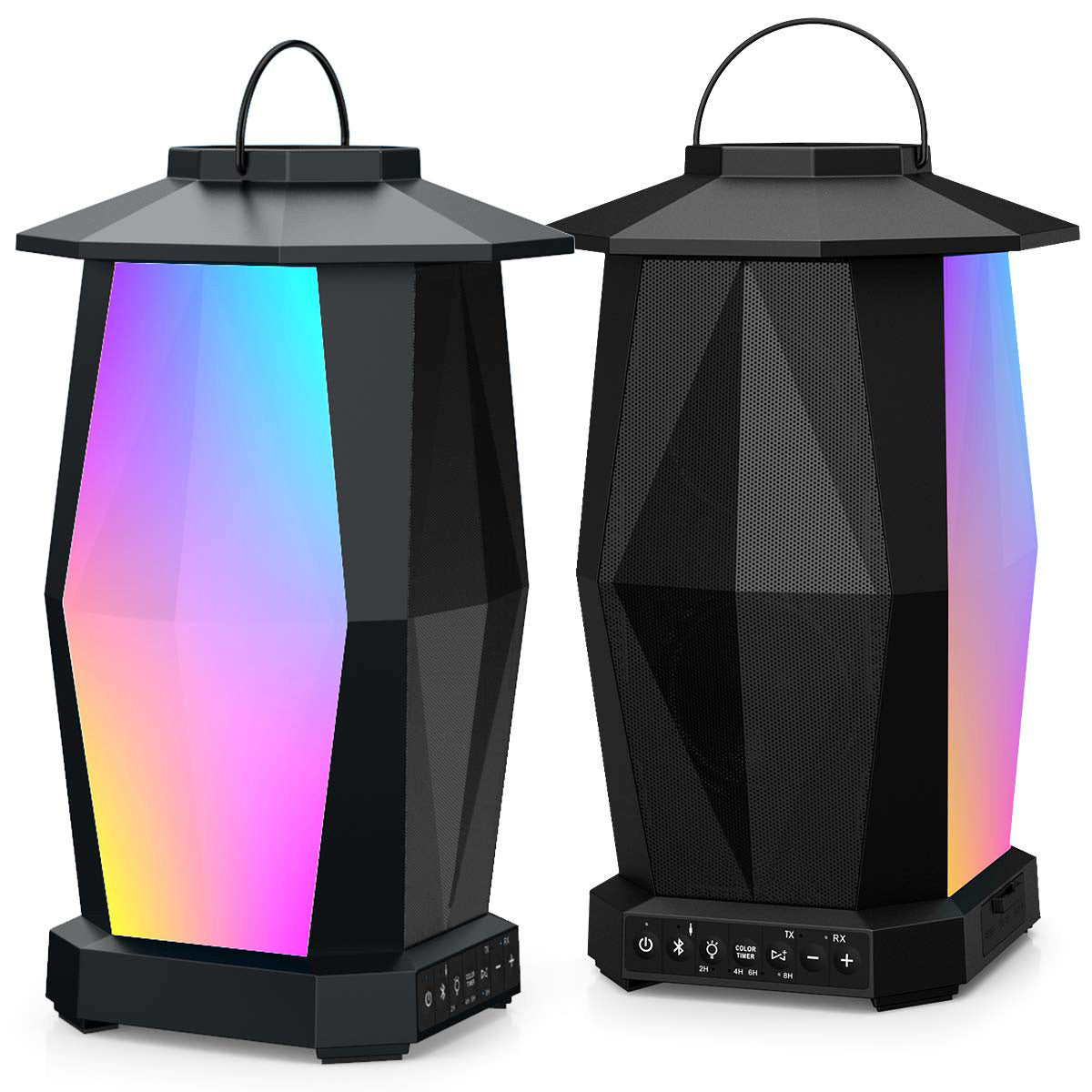 Outdoor Bluetooth Speakers, 2 Pack 50W Wireless Speakers