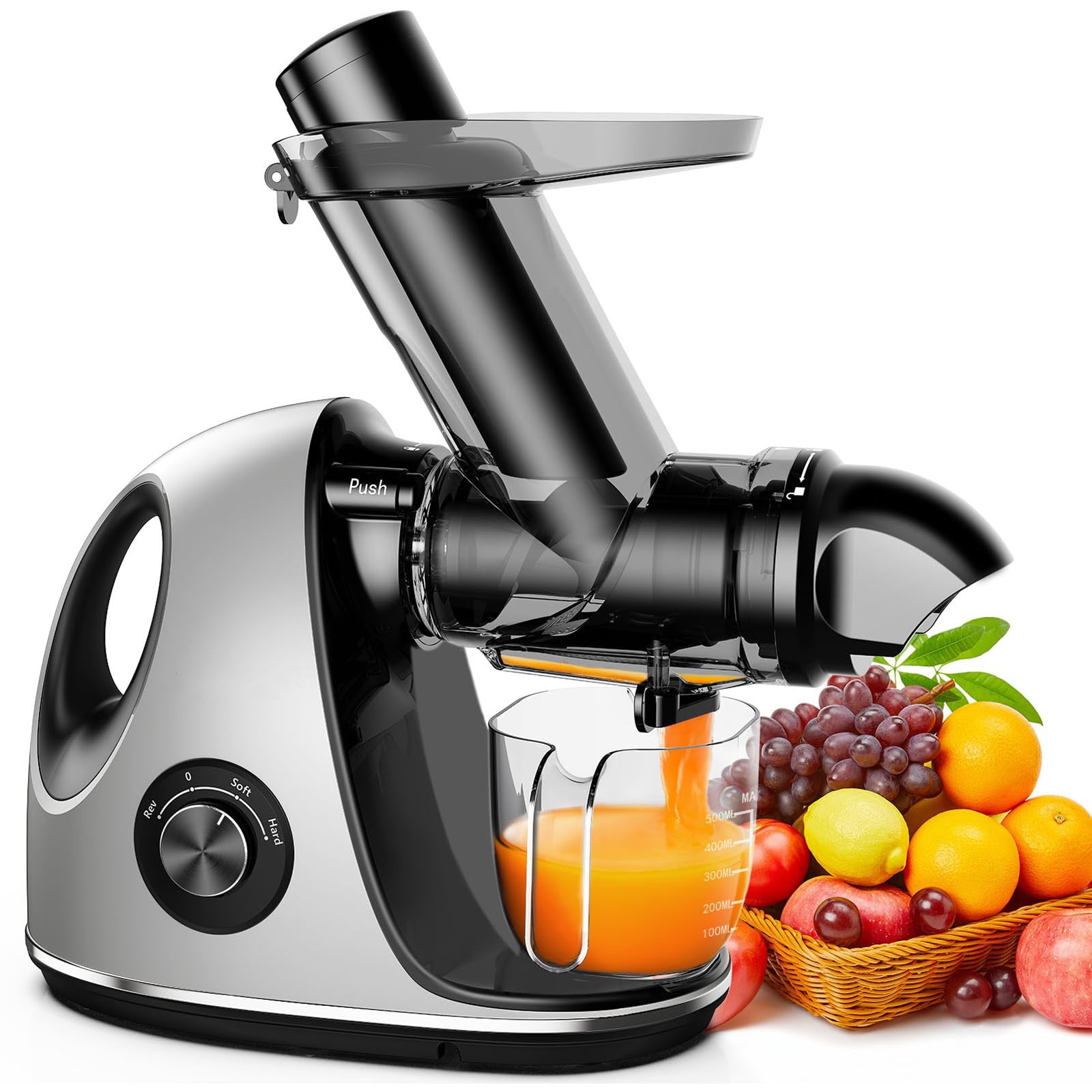 Masticating Juicer machines with 3-Inch Wide Chute