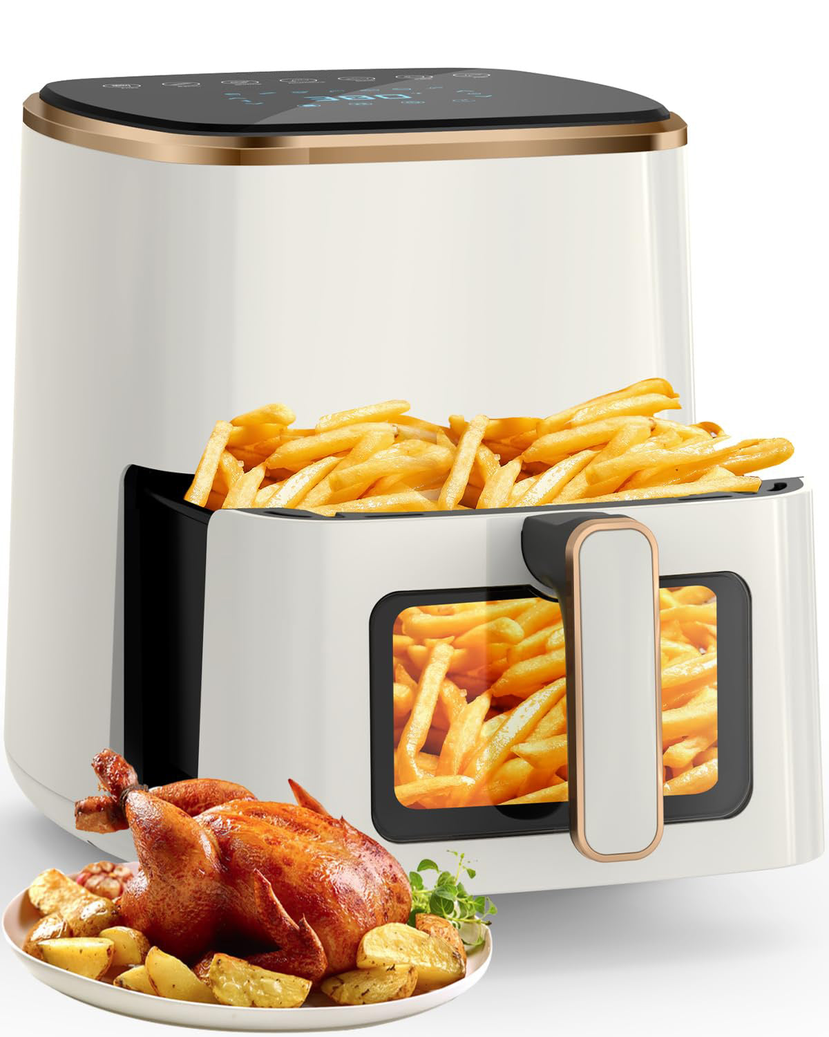 Air Fryer 5.3Qt Airfyer with Viewing Window