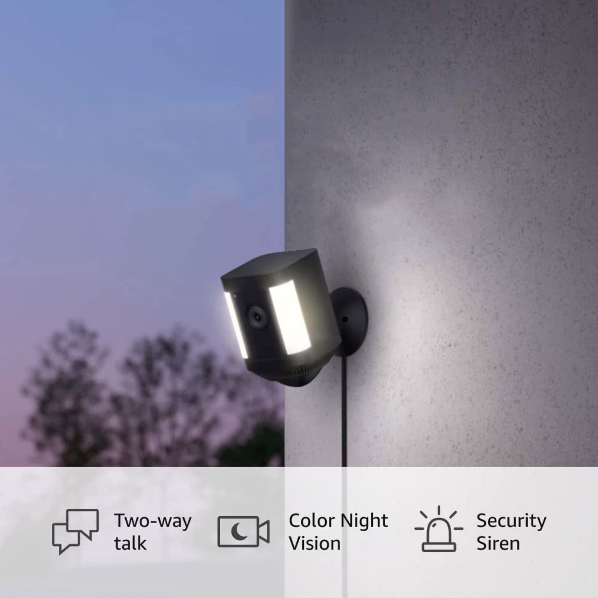 Spotlight Cam Plus, Plug-in | Two-Way Talk, Color Night Vision